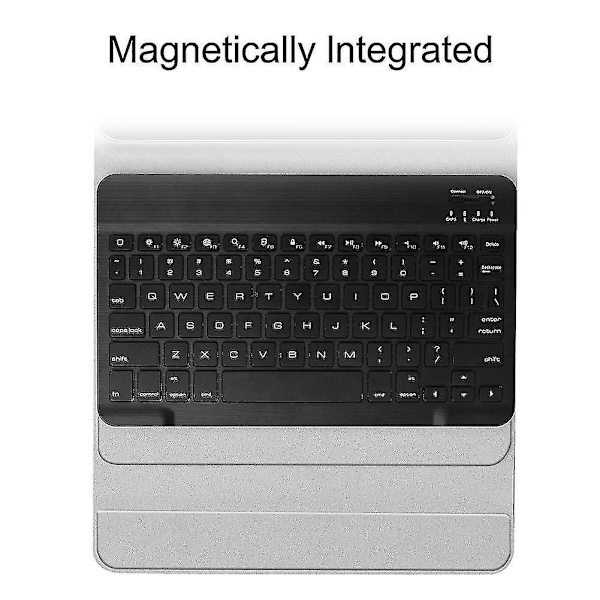 Qwert Apple iPad Pro 11 tuuman langaton Smart Sleep -näppäimistö + kotelo (vaaleanpunainen??valkoinen)
