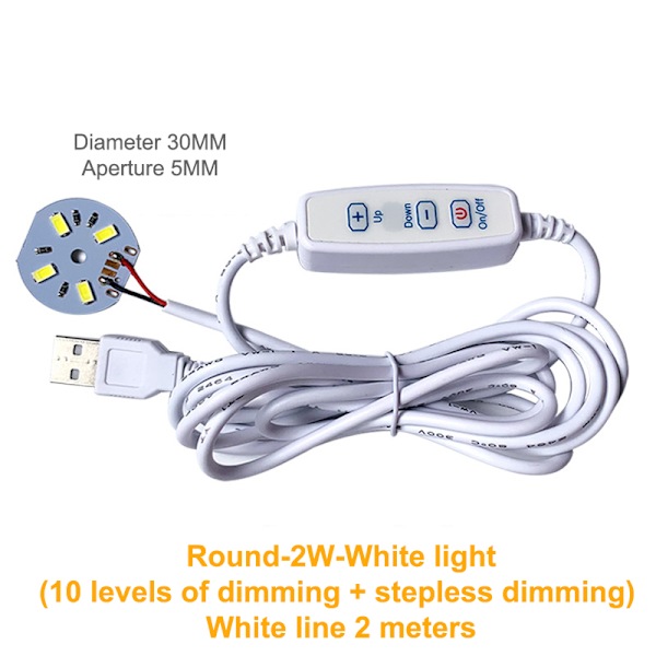 DC 5V Dæmpbar LED-chips SMD LED-lampe DIY Light Justerbar LED A5