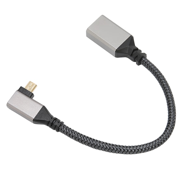 HD Multimedia Interface -kaapeli 4K 60Hz Uros-Naaras Micro-HD Multimedia Interface -kaapeli PC-kameralle Projektori Oikea 0,2 metriä / 7,87 tuumaa