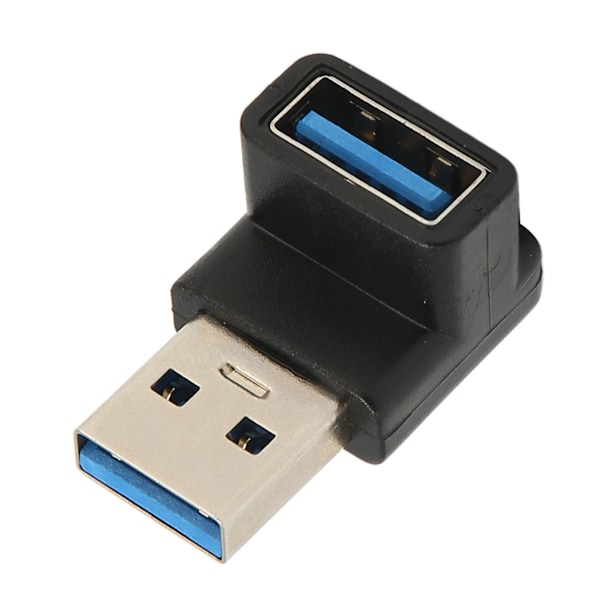 Oikeakulmainen 90 asteen USB-uros - USB-naaras -sovitin, pieni, kannettava, 10 Gbps nopea tiedonsiirto, USB3.1-lataussovitin