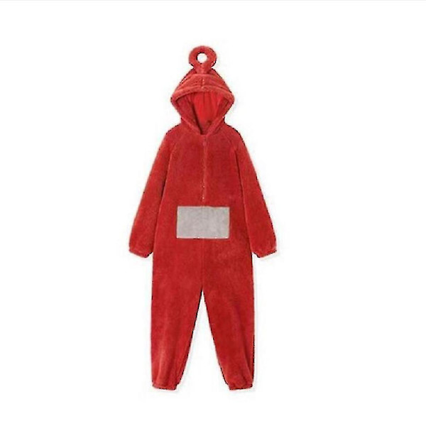 Hem 4 färger Teletubbies Cosplay för vuxen Rolig Tinky Winky Anime Dipsy Laa-laa Po juk långärmad bit Pyjamas kostym red M