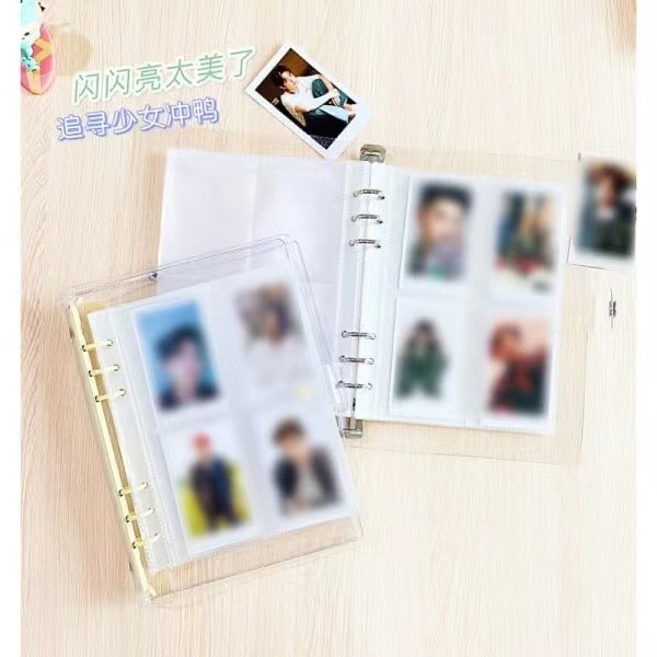 Fotoalbum 3/5 tums fotokort Binder Instax Mini Album white 5 inches