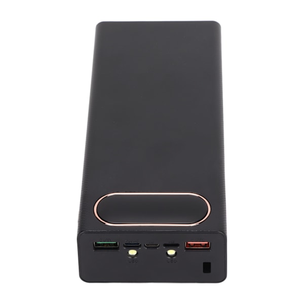 L16 16x18650 DIY Power Bank 2 USB -ulostuloa 22,5 W:n pikalataus Akkukotelon kotelo LCD-näytöllä ja Micro Type C -sisääntulolla, musta