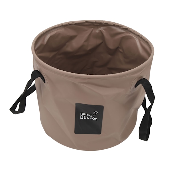 20L Portabel Campinghink PVC Vikbar Vattenhink Hög Kapacitet Hopfällbar Behållare för Utomhusaktiviteter Sandfärg