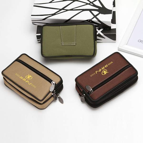Män kvinnor Fanny Pack midjeväska Mobiltelefon för medelålders och äldre människor Bär mobilbältesväska Camouflage 1