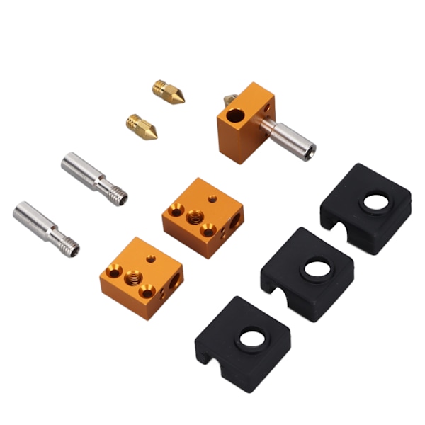 Silikonisoleringshylsor Aluminium Värmeblock 3D-skrivare Extruder Kit Delar Tillbehör