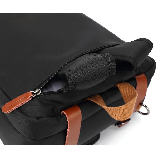 17,3 tommer konvertibel rygsæk Laptoptaske Briefcase Sort