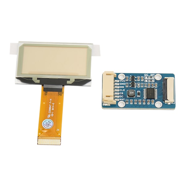 1,51 tuuman näyttömoduuli, 128x64 resoluutio, SPI I2C -liitäntä, täysi katselukulma, läpinäkyvä sininen näyttömoduuli Raspberry Pi:lle