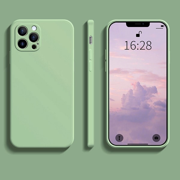 Flytande Silikon Skal Skyddande Fulltäckande Skal för iPhone12Pro