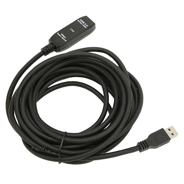 USB 3.0 Forlængerkabel Sort 5 m 5Gbit Per Sek Mand til Kvinde USB Aktivt USB Forlængerkabel til Hub Mus Tastatur