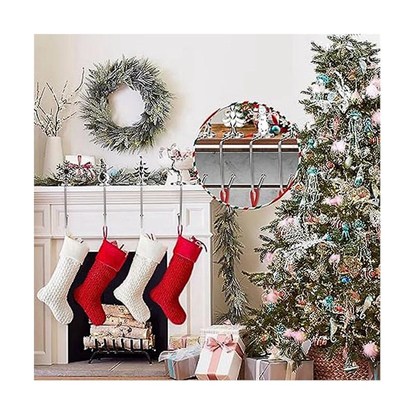 Kroge Julestrømpekrog Julepynt Træ Pejsekrog Ornament Julekrog