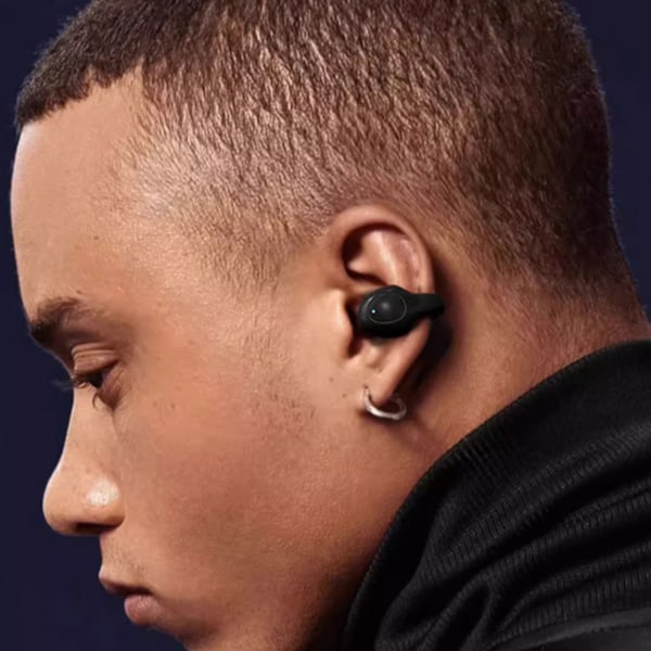Öronclips Bluetooth Hörlurar Trådlös Digital Display Universell för Sport Arbete Liv Hudfärg