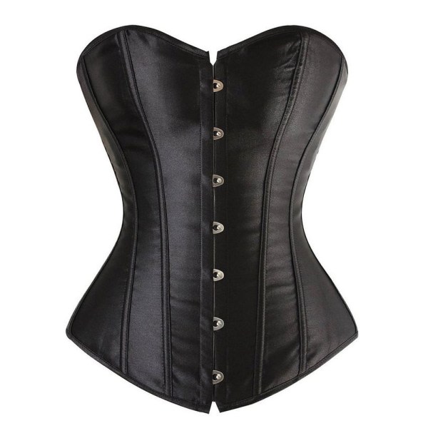 IC Satin Floral Lace up Corset Färgglad korsett korsett för kvinnor XXL