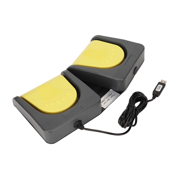 USB Dobbel Fotbryter USB To Pedaler Mekanisk Tastatur MIDI Kontroller HID Programmerbar Datamaskin PC Fotbryter