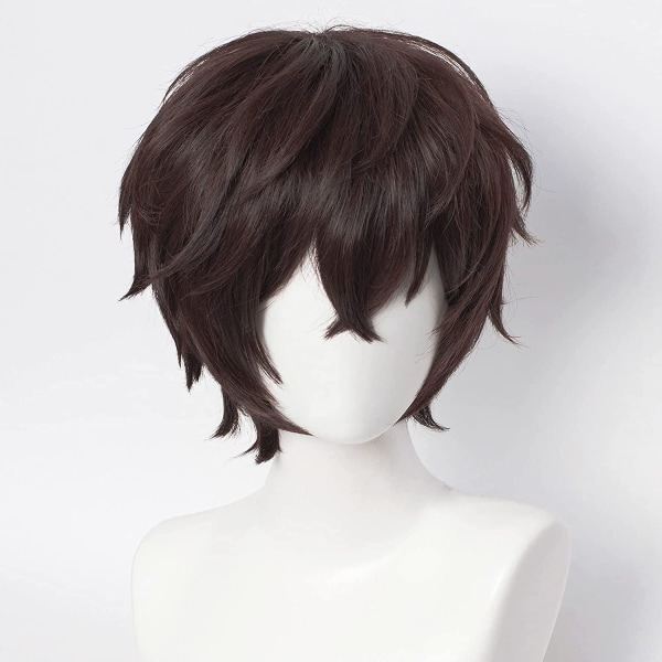 Cosplay-Parukk for Dame Lang Varmebestandig Rød 70 cm