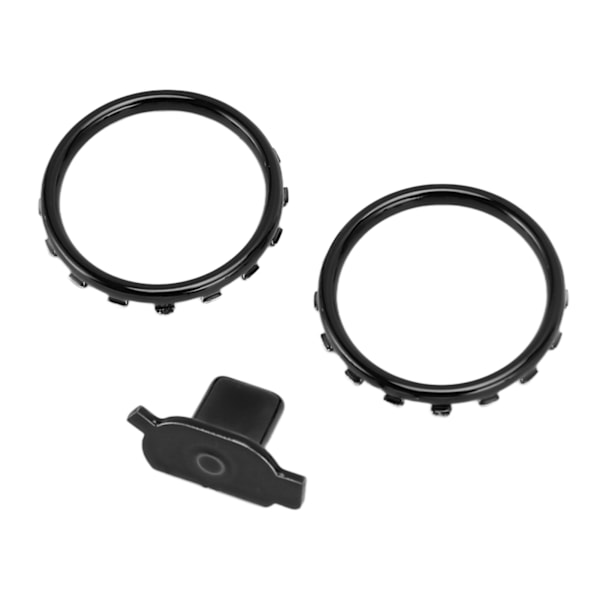 Dekorative Aksentringer for Xbox Elite Series 2 Kontroller Matt Krom Bryterknapper Erstatningsdeler Svart