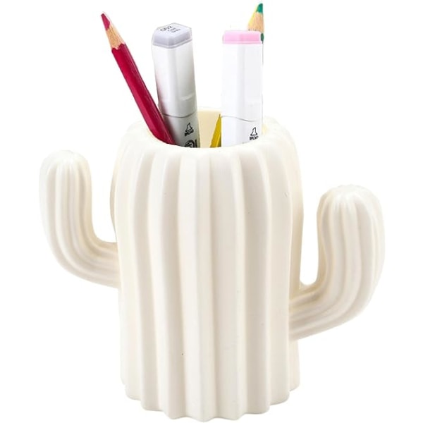 1. Desk Pen Holder, Cactus Shape Cute Stationery Pen Pot Desk