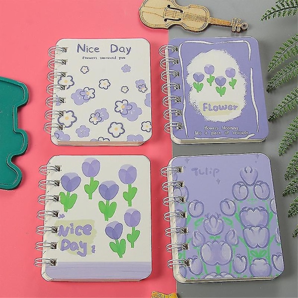 3 set A7 sido flip loop bokficka Mini Notebook Dagbok