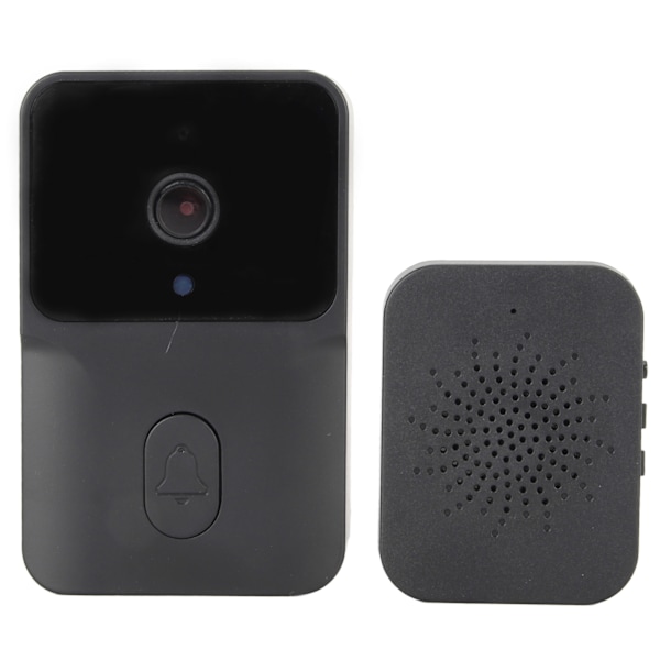 WIFI Video Dørklokke HD 1080P IR Nattesyn Fjernbetjent Visuel Intercom Dørklokke til Hjemmet Sort