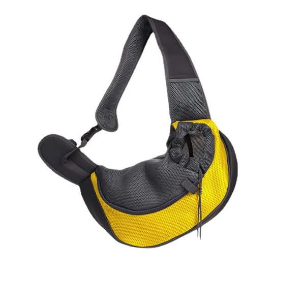Män kvinnor Fanny Pack Midjeväska Bekväm Andas En-axel Portable Pet Messenger Portable Yellow Small size
