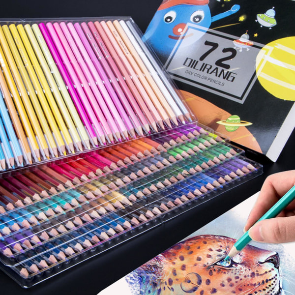 1/2 värikkäitä värikynäpaketteja lapsille ja aikuisille taideprojekteihin 72 color Type A 1 Pc