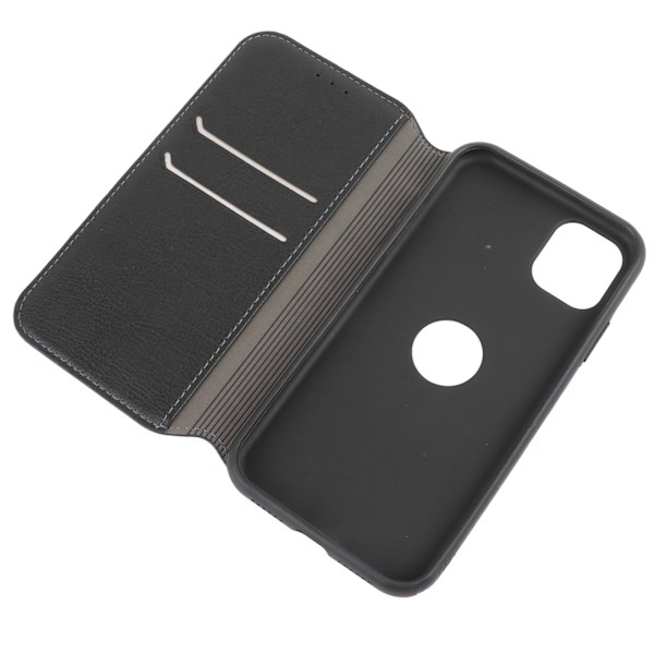 Retro Klapcover til Mobiltelefon med Holder og Pung, Beskyttende TPU-cover til iPhone, Sort, til iPhone 13