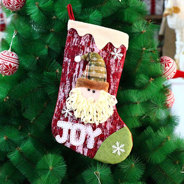 Hängande julstrumpa Stickad Pojke Tjej FLICKA girl