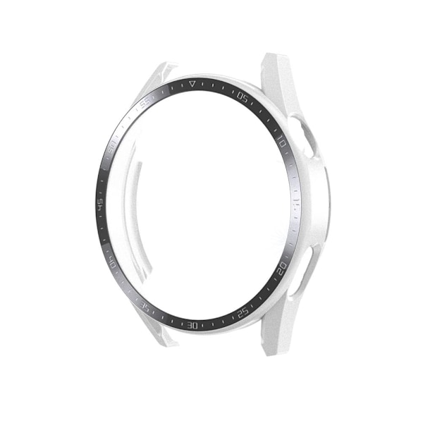 PC Ramme Herdet Glass Deksel Kompatibel for Huawei Watch GT3 42mm/46mm Smartklokke Støtsikre Deksel