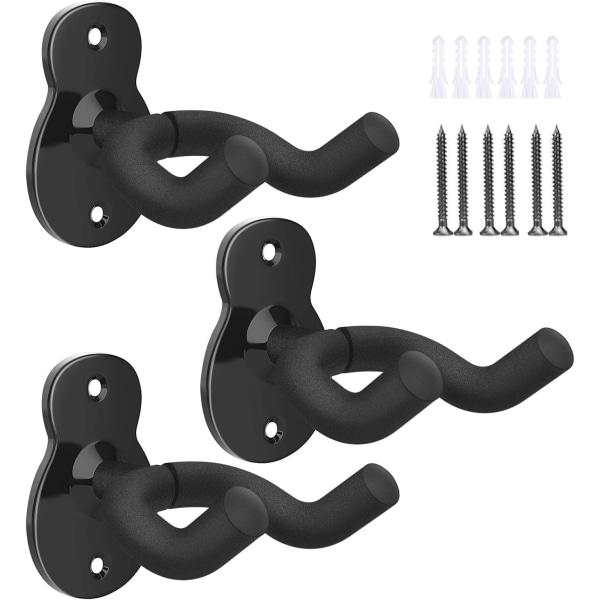 3-pack gitarr väggkrokar, gitarr vägg krokhållare