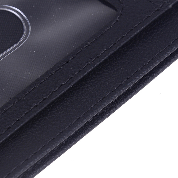 Herr RFID-blockerande läder Slim Wallet Kreditkortshållare Black