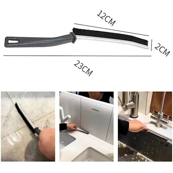 Handhållna Gap Cleaning Tools, Window Track Rengöringsborstar-4st
