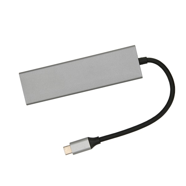 USB C Hub 6 i 1 Aluminiumlegering 100W PD Laddning 4K UHD 5Gbps Överföring USB C Splitter för TV Monitor Projektor