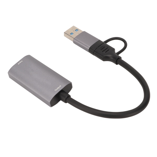 Video Capture Card 4K HD Multimedia Interface Hun til USB Type C Video Capture Adapter til PS5 til Xbox DVD Camcorder