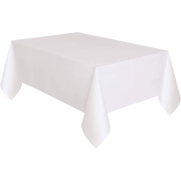 Fläckbeständig duk rektangel 137x183 cm vit Rektangulär