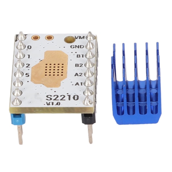 3D-skrivare Stepper Motor Driver Tystnad 256 Mikrosteg CFG-stift Skrivardrivrutin med Kylfläns Skruvmejsel