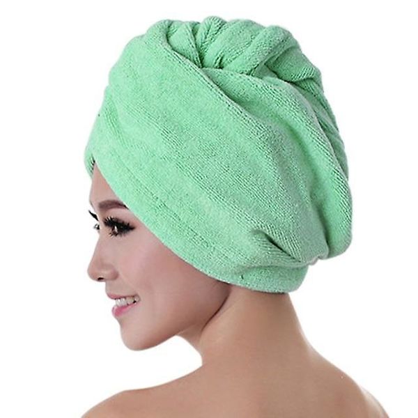 Hårhanddukar i mikrofiber efter bad Green