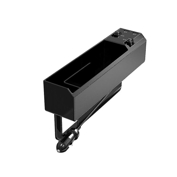 Spricka Förvaringslåda Främre Förvaringslåda Multifunktionell Förvaringslåda Förvaringslåda Med Dual USB Car Sup