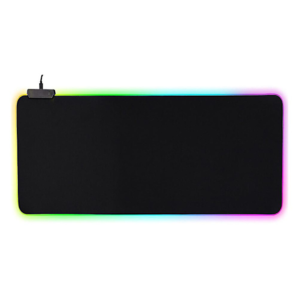 Rgb spelmusmatta stor 8003004 mm förlängd led musmatta, mjuk datortangentbord mössmatta
