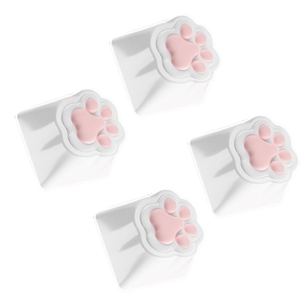 4 st Katttass Tangent Soft Silikon Ergonomisk Design Universella Anpassade Gaming Tangenter Mekaniska Tangenter