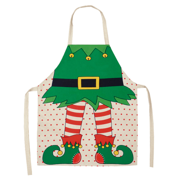 Juleforkle Santa Juletre Forkle for kvinner 2 child-47x38cm