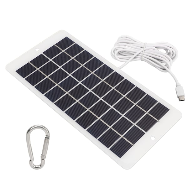 Solcellepanel Profesjonell Høyeffektiv Solcellelader for Telefonlader Dørklokke Overvåkingskamera 4.5W 5V
