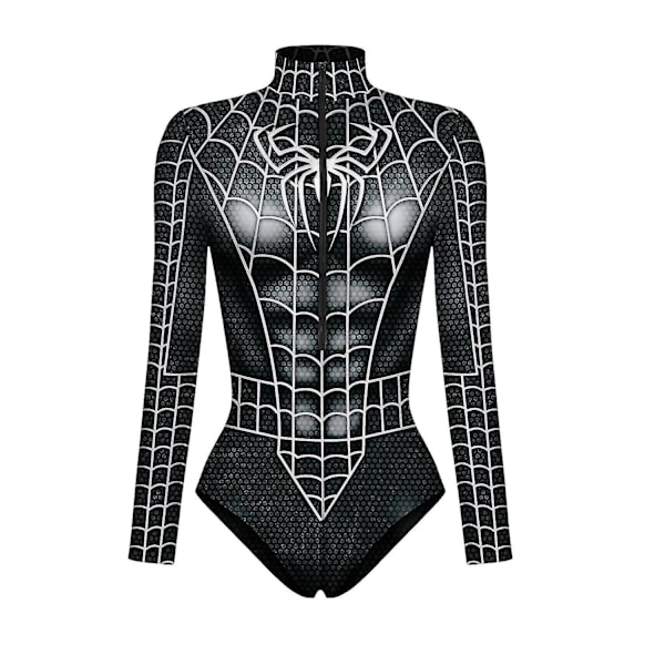 Ny Superhjälte Cosplay Sexig Spiderman Dräkt Bodysuit Halloween Carnival Party förklädnad för kvinnor D D L