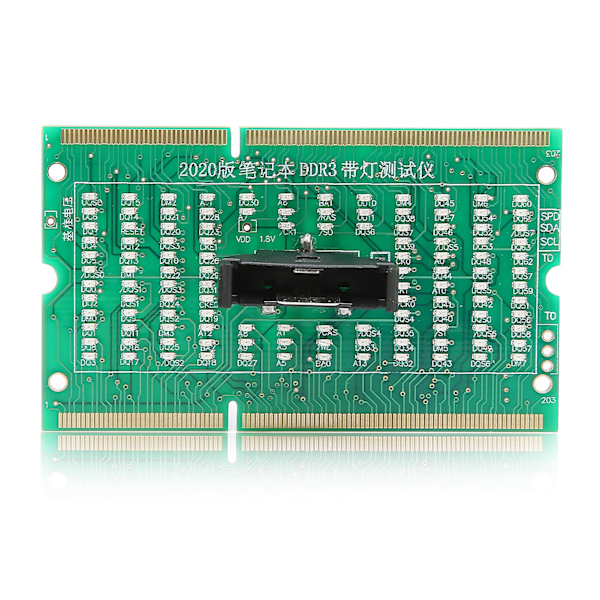 Datorminnestestare DDR3 Port Ljusdioder Framåt Bakåt Tillgänglig Moderkorts Minnesplats Testkort