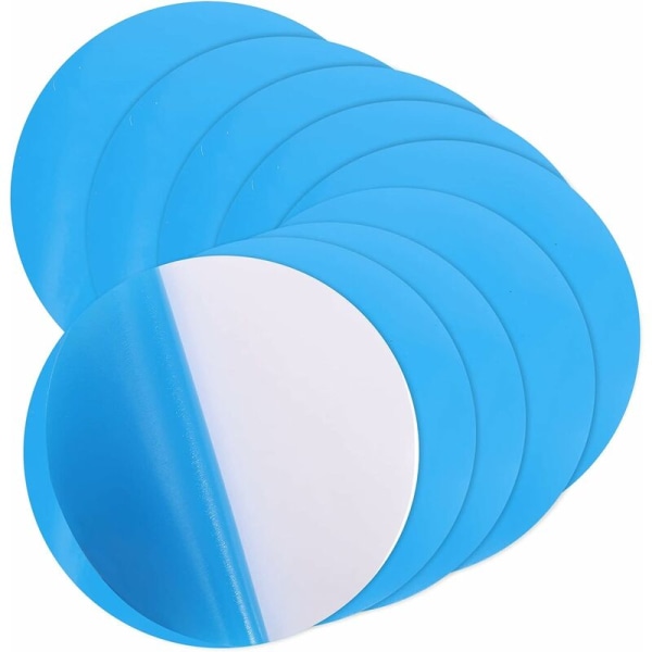 10 delar Vinyl Pool Liner Patch Självhäftande PVC Vinyl Plast Reparation Patch Pool Patch Reparationssats för uppblåsbara swimmingpooler