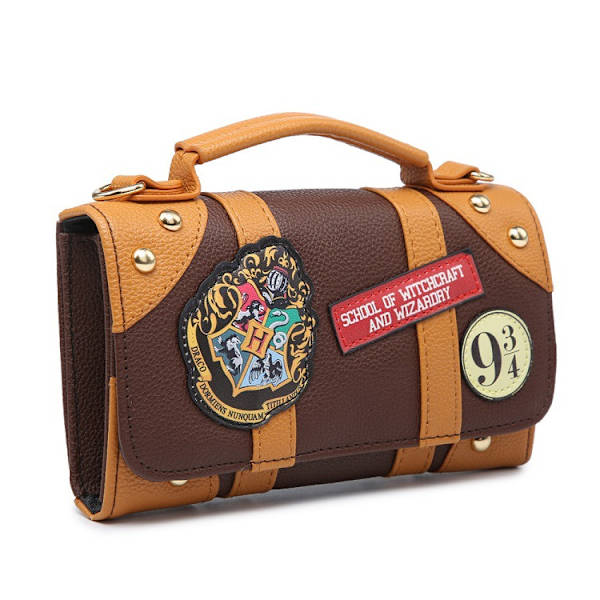 Harry Potter Handväska Hogwarts Skolmärke Retro Axelväska Cha