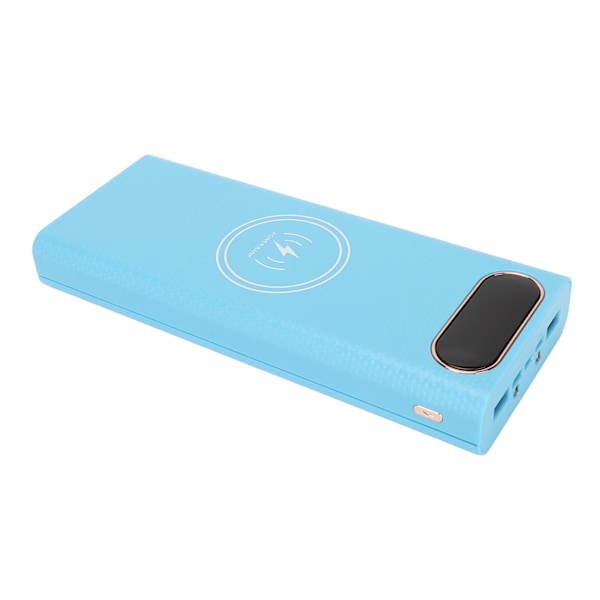 10W Akkulaturi Ulkokuori 8x21700 DIY Power Bank Kotelo Sininen 5W Langaton Lataus Juotosvapaa