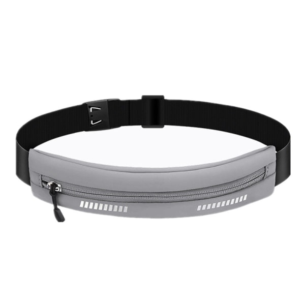 Mænd Kvinder Fanny Pack taljetaske Sports Gym Vandtæt Ultratyndt usynligt bælte 6,5 tommer multifunktionel telefon Gray-dot pattern Universal within 7 inches