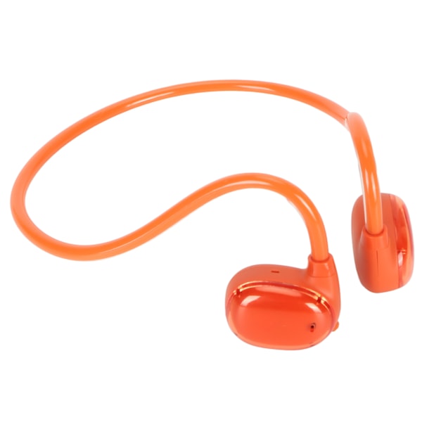 Bluetooth 5.3 Trådlösa Hörlurar Brusreducerande IPX4 Vattentäta Dubbla Mikrofoner Stereo Öppna Hörlurar för Löpning Orange Röd