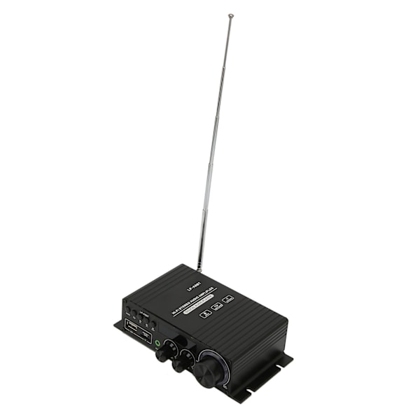 Bil Mini Audio Effektforstærker Bluetooth 5.0 2.0 Kanal Koaksial Dekodning Høj Lav Tuning med Fjernbetjening