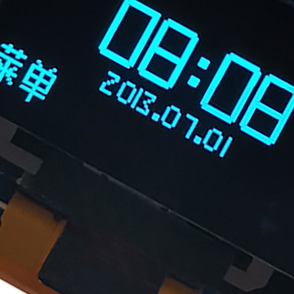 Gul Blå Dubbelfärgad 3.3V 5V 0.96in Organisk LED-skärm Organisk LED-displaymodul IIC I2C Seriell Display